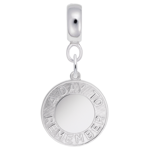 Day To Remember Charm Dangle Bead In Sterling Silver
