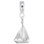 Sailboat Charm Dangle Bead In Sterling Silver