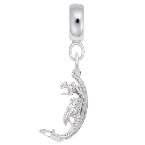 Gondola Charm Dangle Bead In Sterling Silver