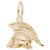 Roman Helmet Charm In Yellow Gold