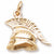 Roman Helmet Charm in 10k Yellow Gold hide-image
