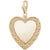 Heart Charm in Yellow Gold Plated