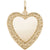 Heart Charm in Yellow Gold Plated