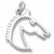 Horse charm in Sterling Silver hide-image