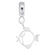 Fish Charm Dangle Bead In Sterling Silver