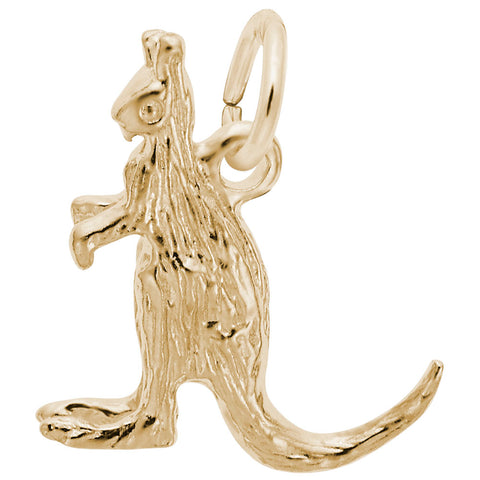 Kangaroo Charm In Yellow Gold