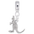 Kangaroo charm dangle bead in Sterling Silver hide-image