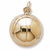 Basketball charm in Yellow Gold Plated hide-image