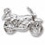 Motorcycle charm in 14K White Gold hide-image