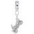 Motorcycle charm dangle bead in Sterling Silver hide-image