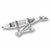 Outrigger Canoe charm in 14K White Gold hide-image