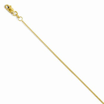 14K Yellow Gold Wheat Chain