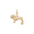 Bull Dog Charm In Yellow Gold