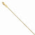 14K Yellow Gold Box with Lobster Anklet