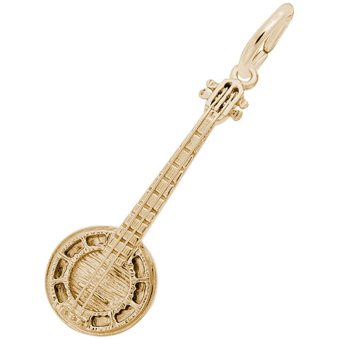 Banjo Charm in Yellow Gold Plated