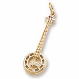 Banjo Charm In Yellow Gold Plated
