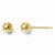 14k Yellow Gold Polished 4mm Ball Post Earrings