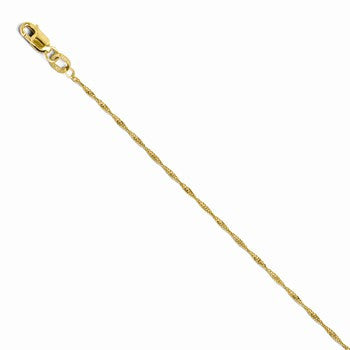 14K Yellow Gold Light Singapore Chain