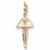 Ballet Dancer charm in Yellow Gold Plated hide-image