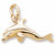 Dolphin Charm in 10k Yellow Gold hide-image