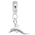 Dolphin Charm Dangle Bead In Sterling Silver