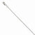 14K White Gold Flat Cable Chain