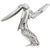 Pelican Charm In 14K White Gold