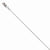 14K White Gold Flat Cable Chain