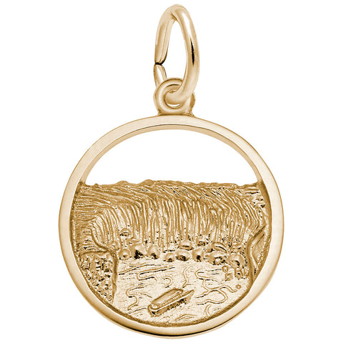 Niagara Falls Charm In Yellow Gold