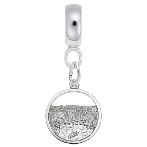Niagara Falls Charm Dangle Bead In Sterling Silver