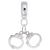 Handcuffs charm dangle bead in Sterling Silver hide-image