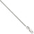 14K White Gold Box Chain