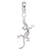 Lizard Charm Dangle Bead In Sterling Silver