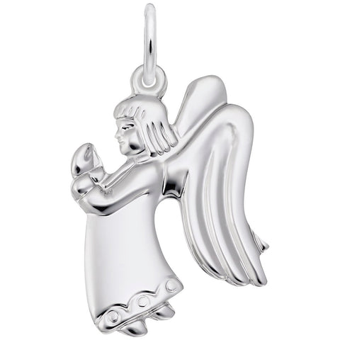 Angel Charm In Sterling Silver