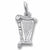 Harp charm in 14K White Gold hide-image