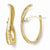 14k Yellow Gold Textured Earrings