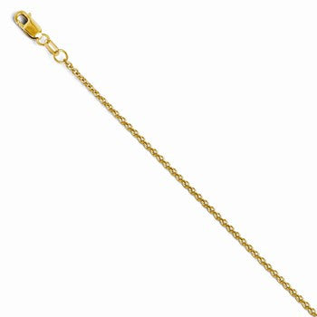 14K Yellow Gold Round Cable Chain
