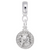 Roulette Wheel charm dangle bead in Sterling Silver hide-image