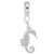 Seahorse charm dangle bead in Sterling Silver hide-image