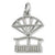 Aero Car W/Open Bottom charm in 14K White Gold hide-image