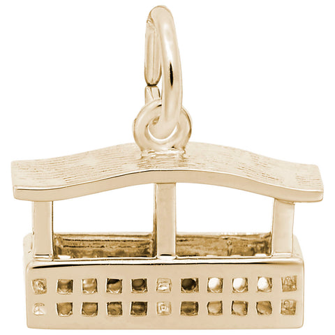 Aero Car Only W/Bottom Charm In Yellow Gold