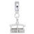 Aero Car Only W/Bottom Charm Dangle Bead In Sterling Silver