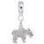 Goat Charm Dangle Bead In Sterling Silver