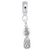 Pineapple Charm Dangle Bead In Sterling Silver