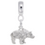 Grizzly Bear charm dangle bead in Sterling Silver hide-image