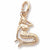 Mermaid charm in Yellow Gold Plated hide-image