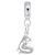Mermaid charm dangle bead in Sterling Silver hide-image