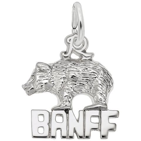 Banff W/Bear Charm In Sterling Silver