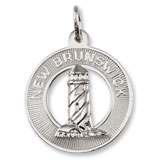 New Brunswick Lighthouse charm in Sterling Silver hide-image