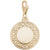 Disc Charm in Yellow Gold Plated